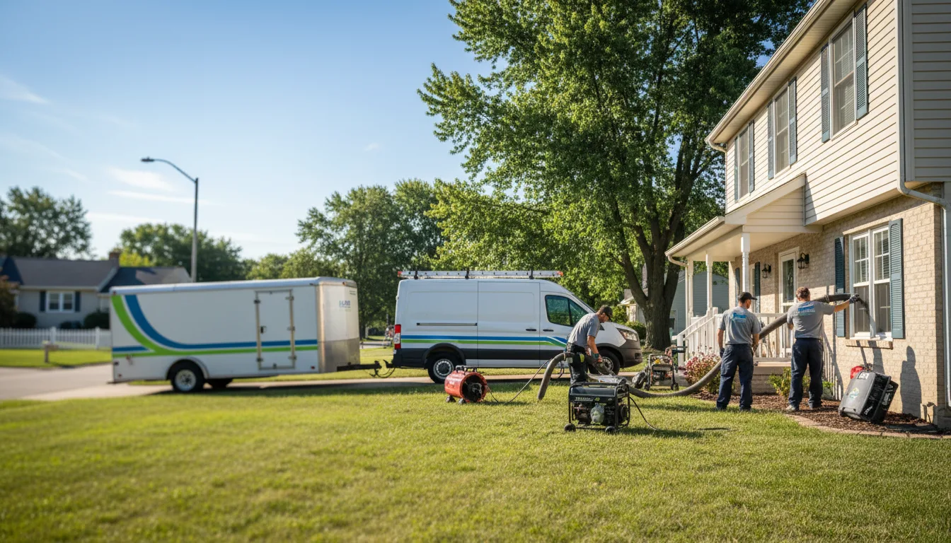 Flooded Basement Restoration And Cleanup With Repair in Deer Creek, IL near me